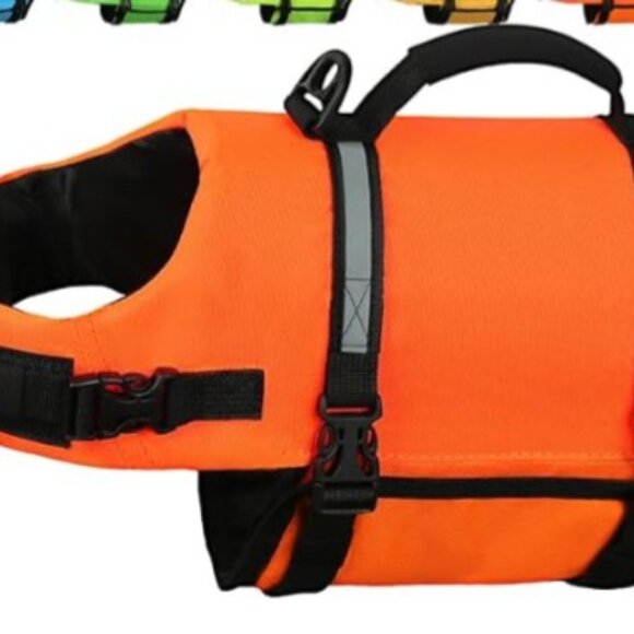 NWT AMZNOVA Dog Life Jacket Orange XS - Picture 2 of 8